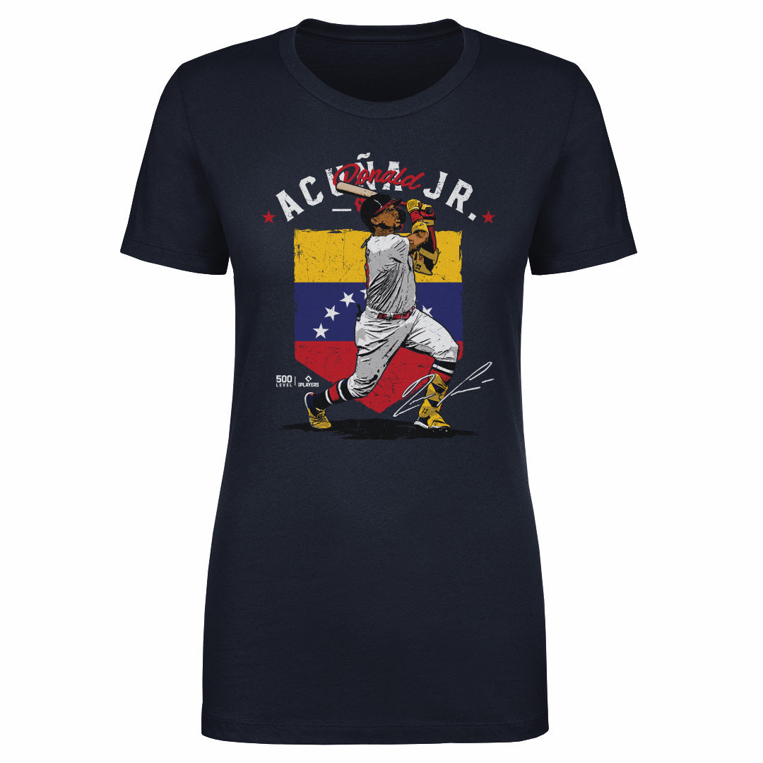 Ronald Acuna Jr. Atlanta Country Flag WHT