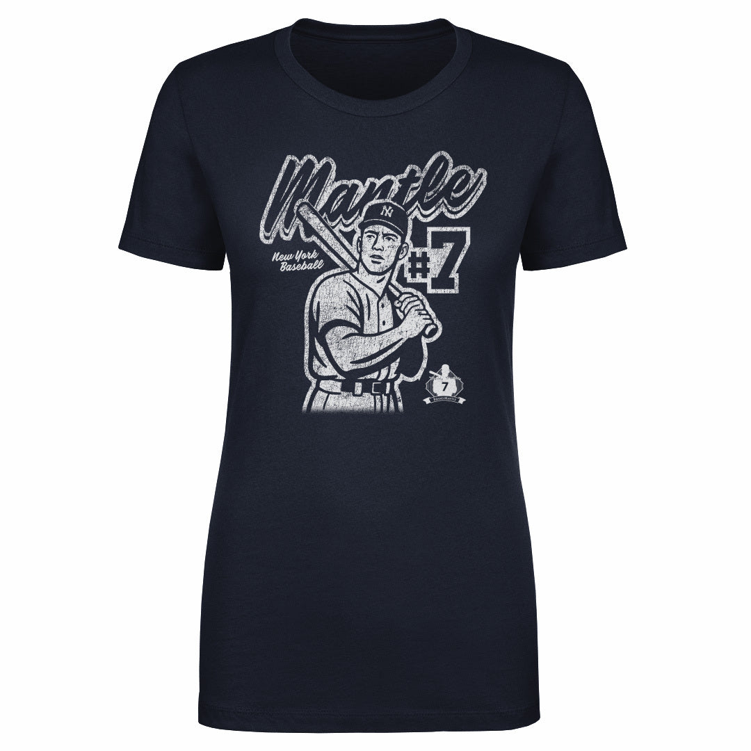 Mickey Mantle New York Y Retro WHT
