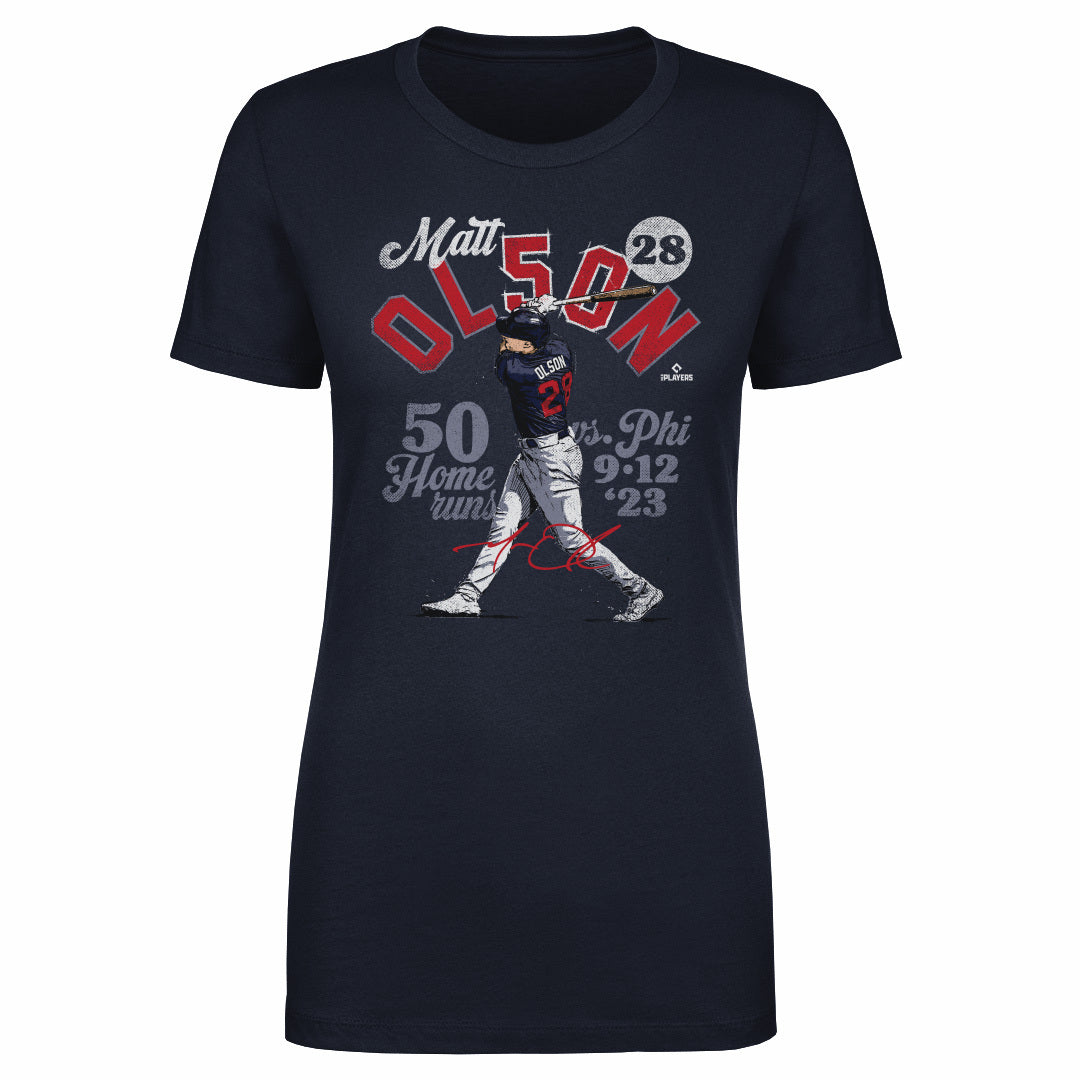 Matt Olson Atlanta 50 Homers WHT