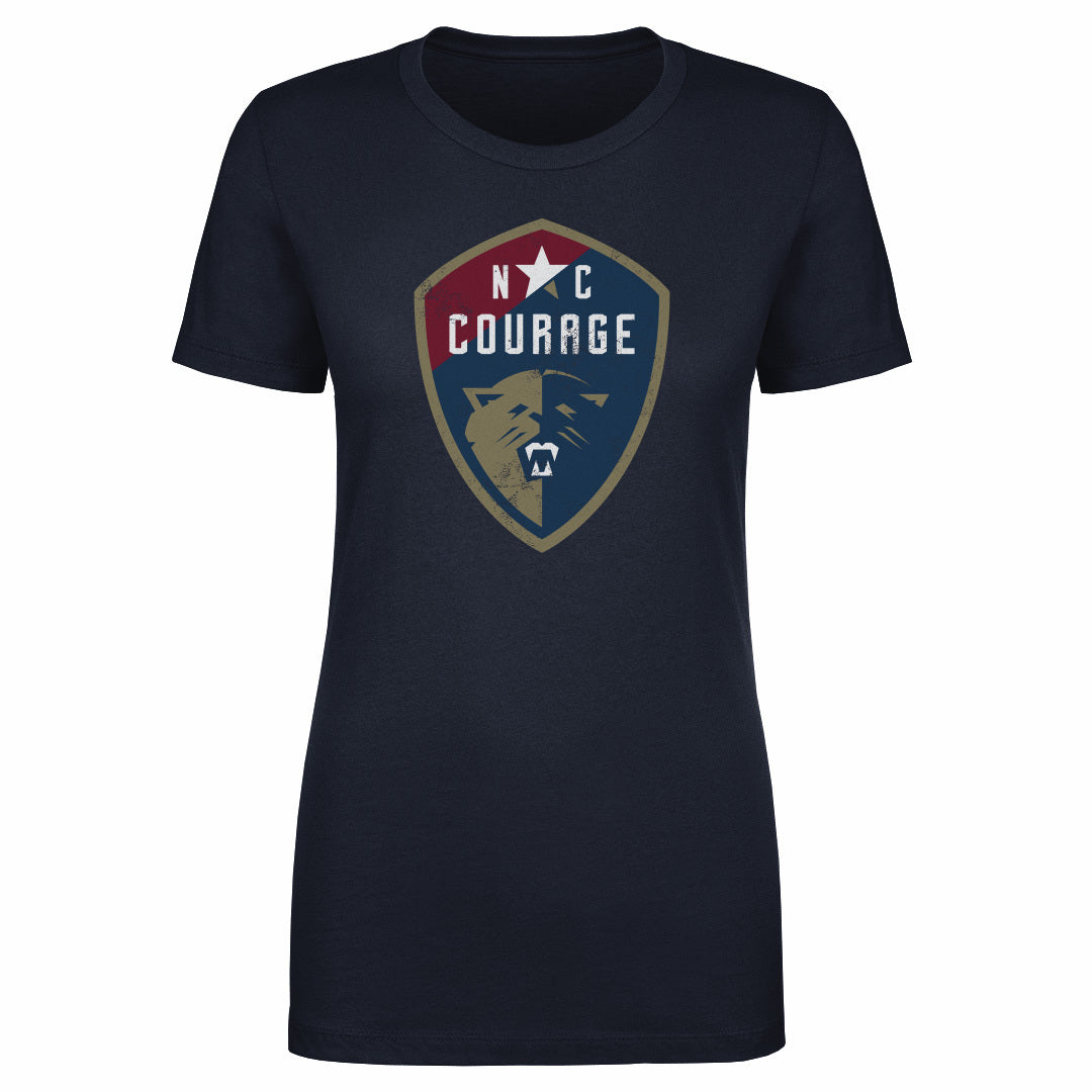 North Carolina Courage Vintage Primary Logo WHT