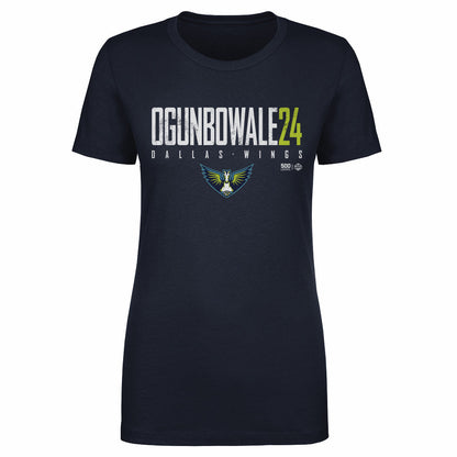 Arike Ogunbowale Dallas Wings Elite WHT Womens T Shirt 500 Level Officially Licensed Fan Gear