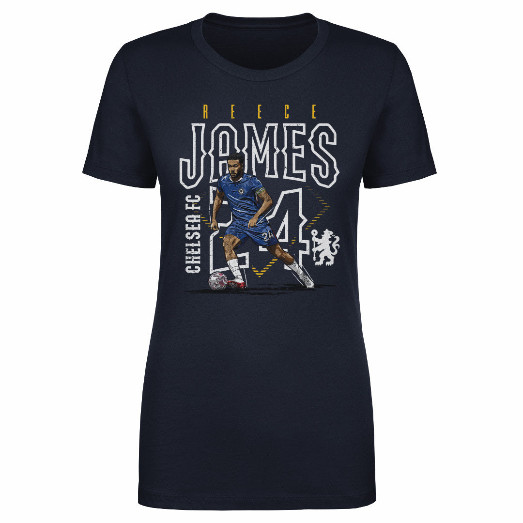 Reece James Chelsea FC Outline Number WHT