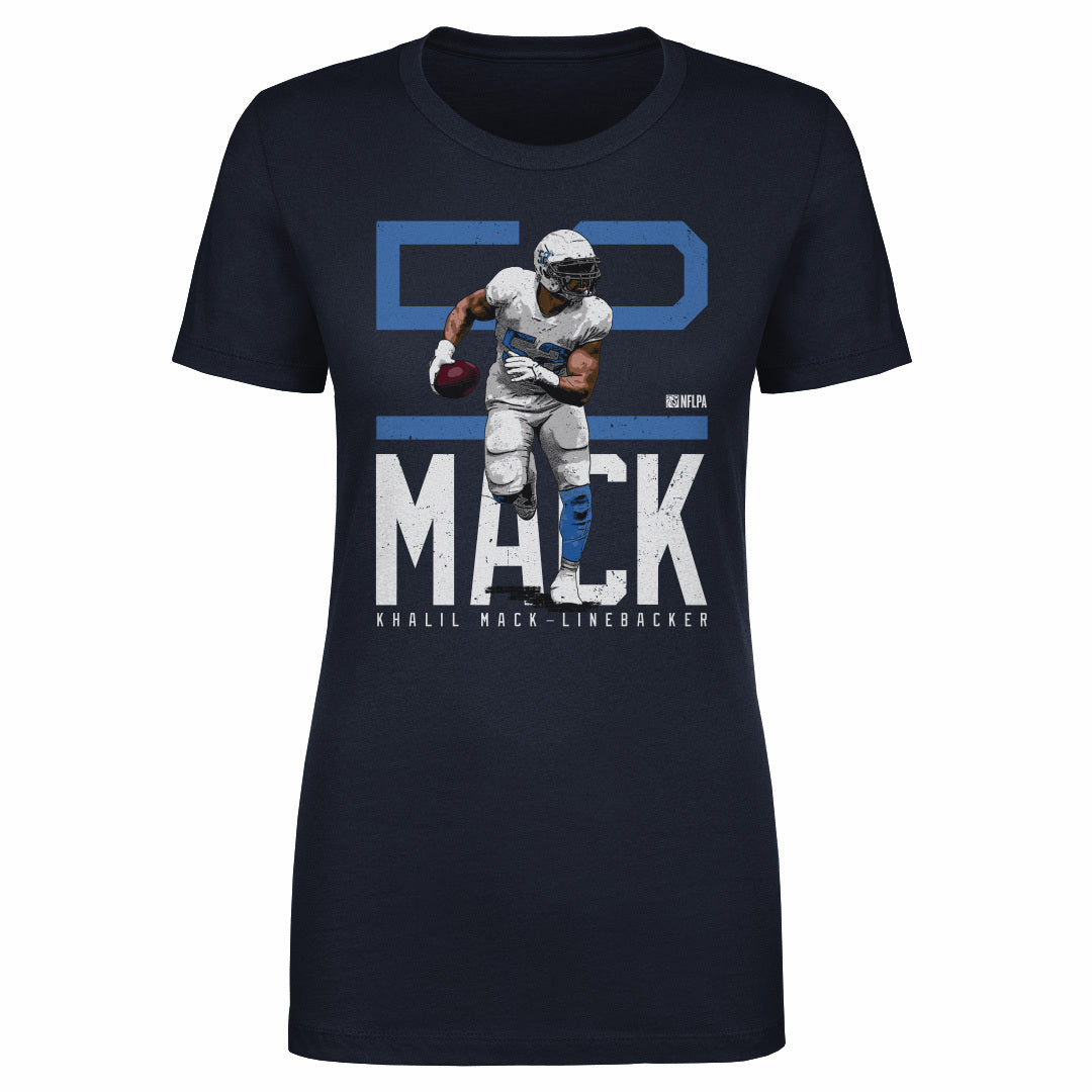 Khalil Mack Los Angeles C Bold Number WHT