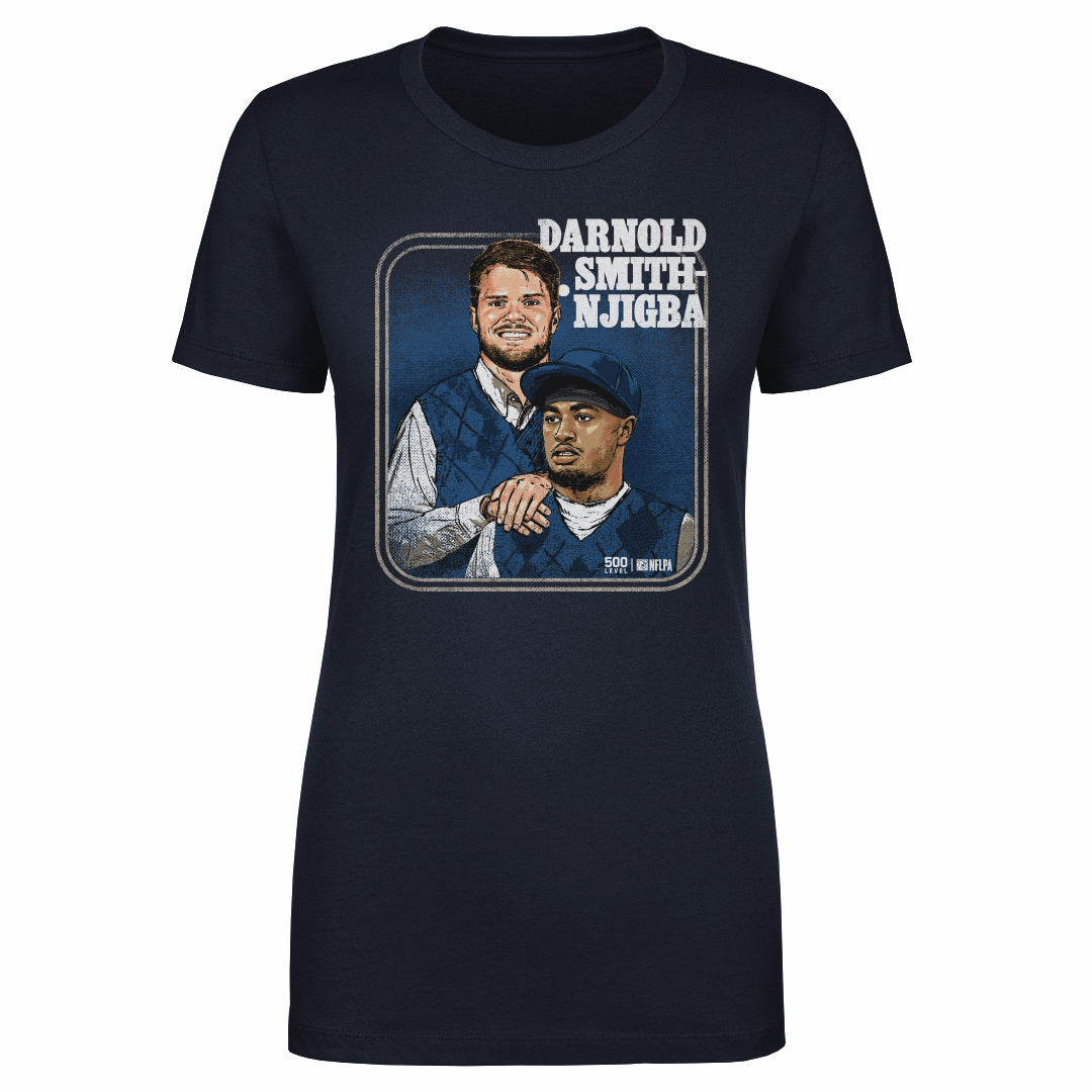 Sam Darnold & Jaxon Smith-Njigba Seattle Step Brothers WHT