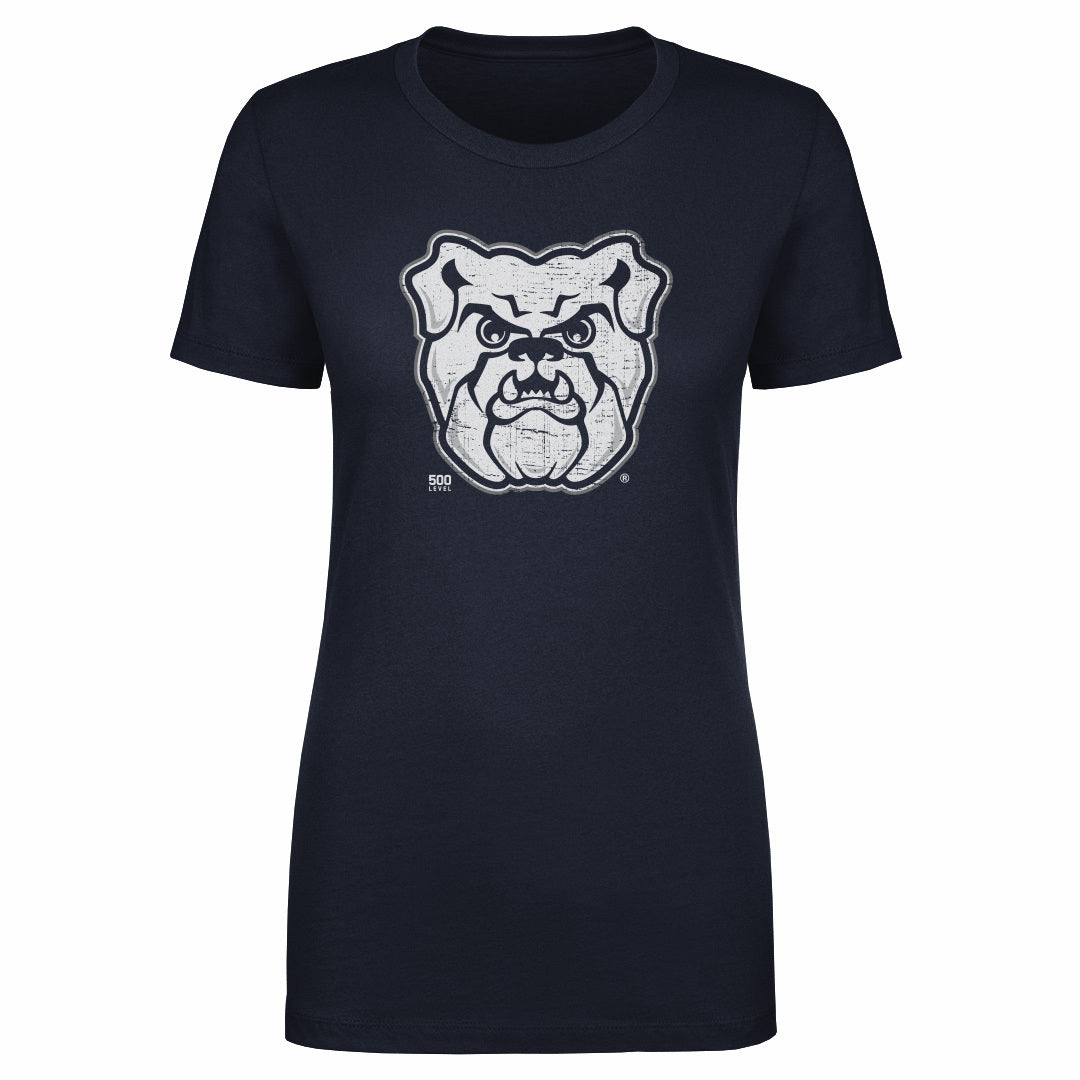 Butler Bulldogs Bulldog Vintage Logo WHT