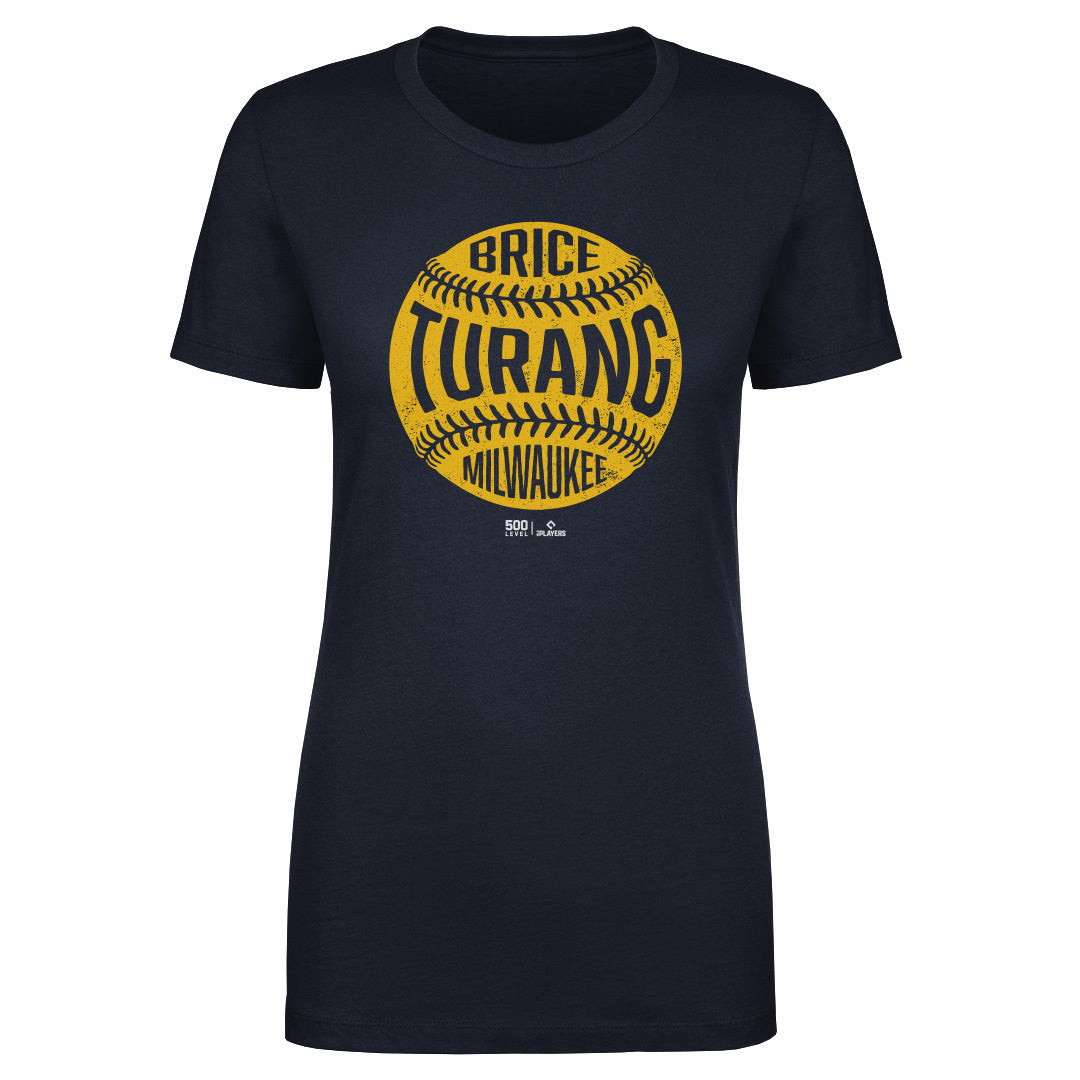 Brice Turang Milwaukee Vintage Baseball WHT