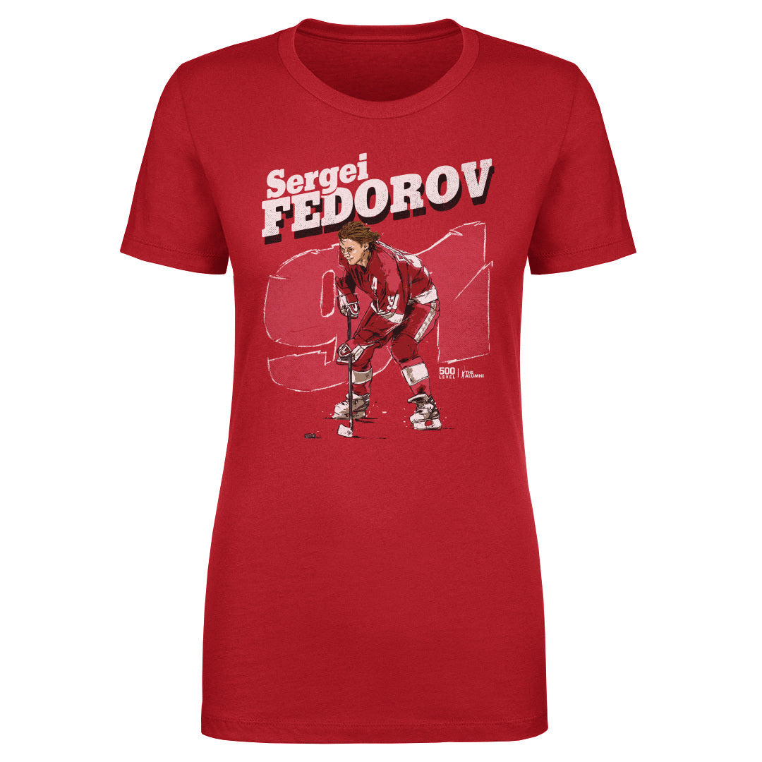 Sergei Fedorov Detroit Retro WHT