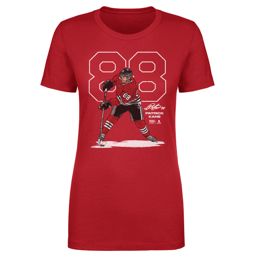 Patrick Kane Chicago Outline WHT