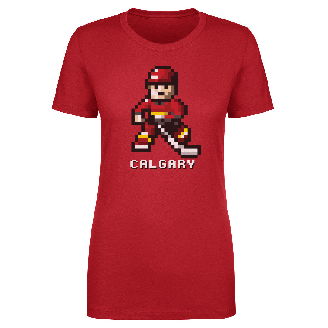 Calgary Hockey 8-bit WHT