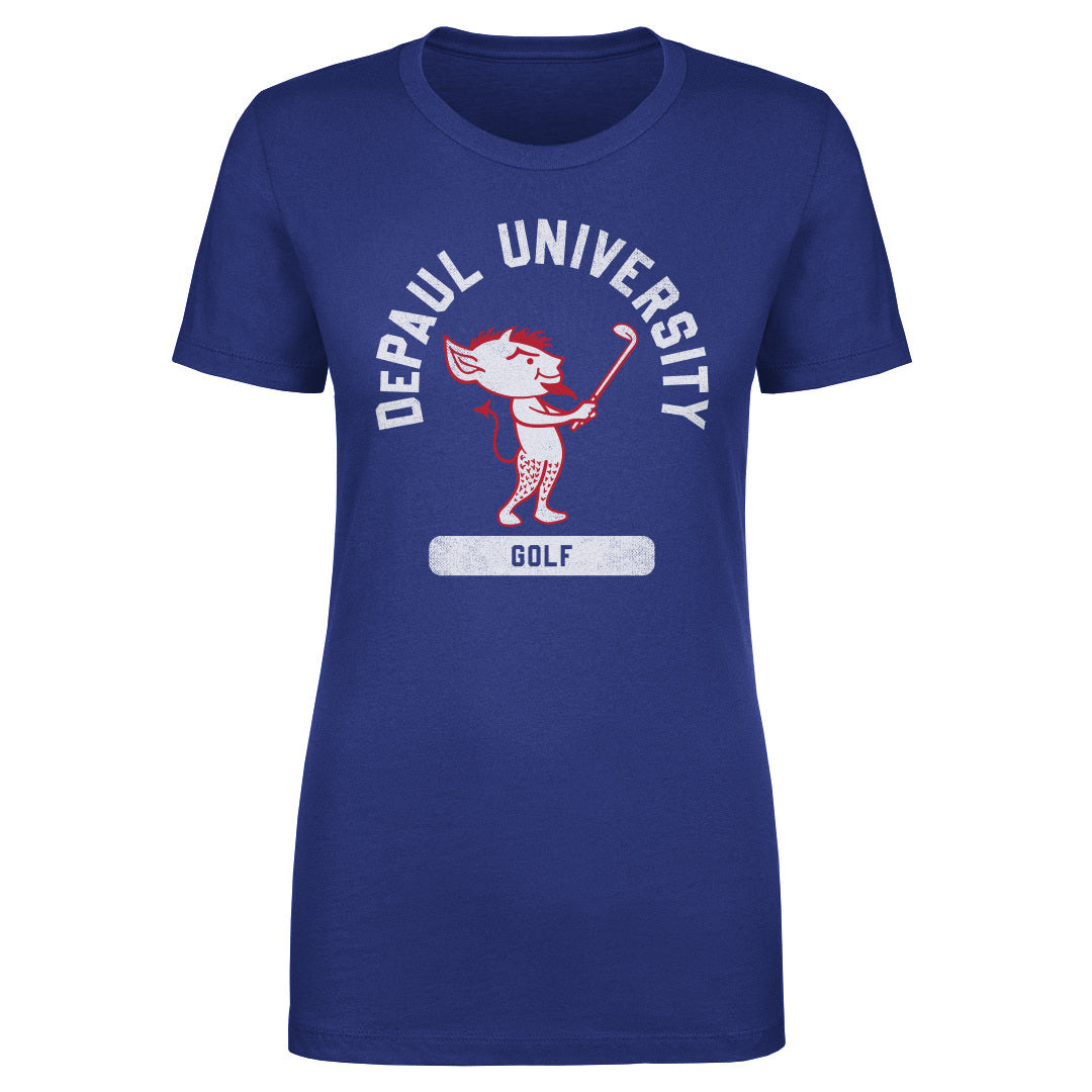 DePaul Blue Demons Mascot Golf WHT