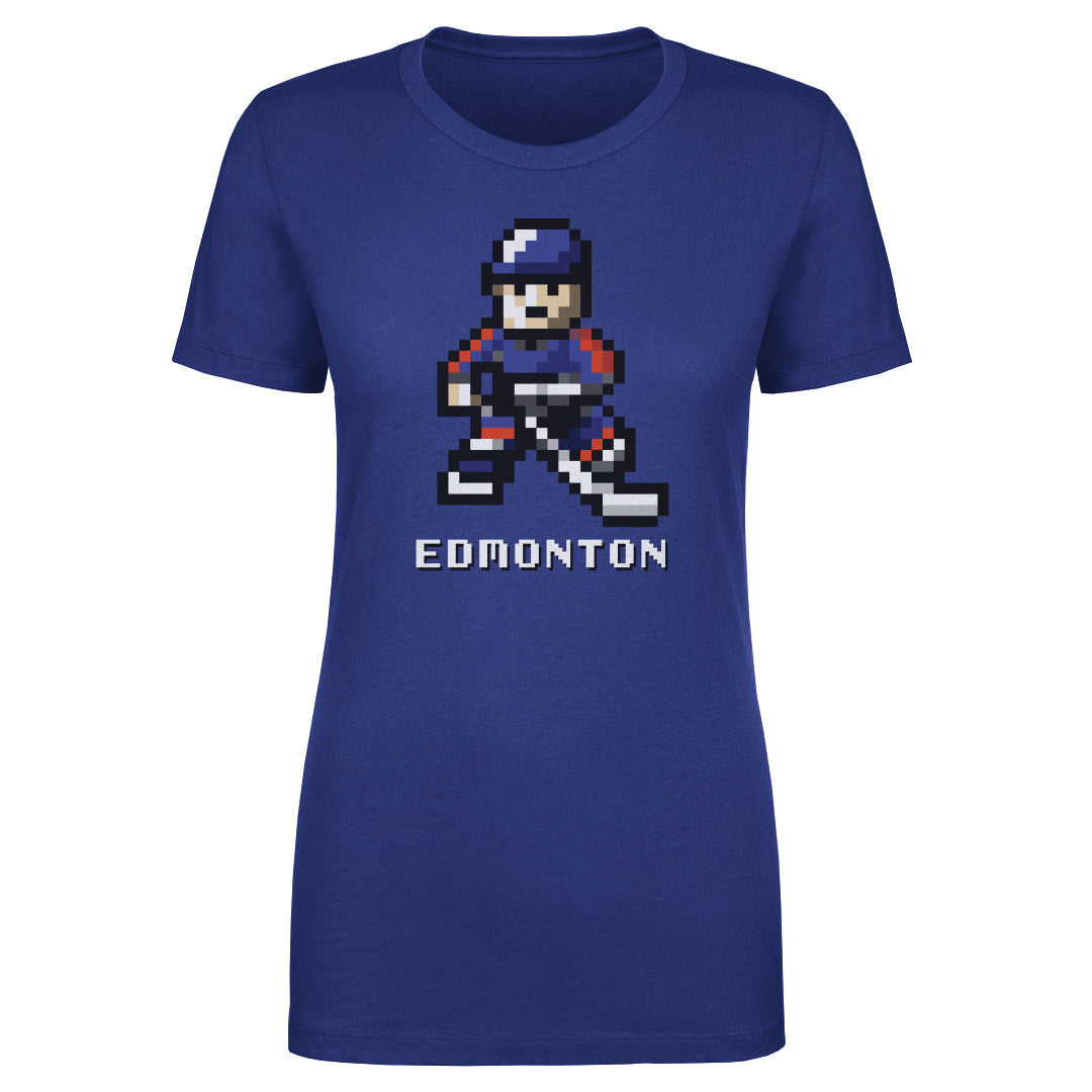 Edmonton Hockey 8-bit WHT