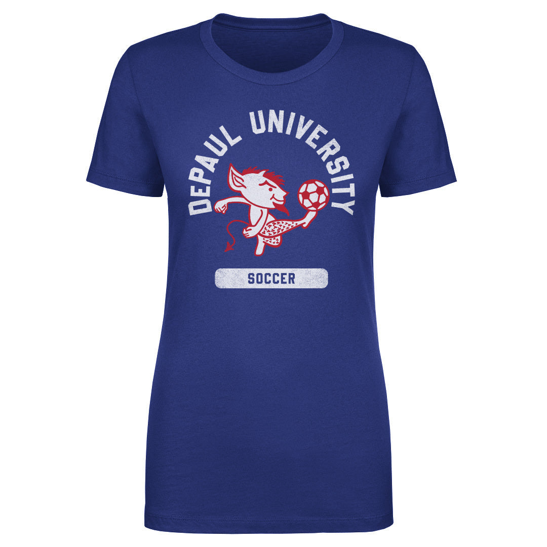 DePaul Blue Demons Mascot Soccer WHT