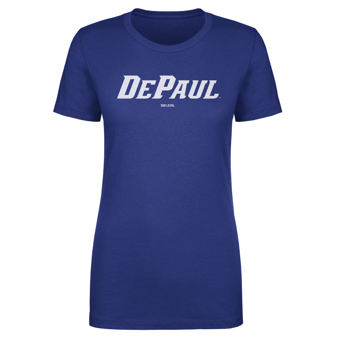 DePaul Blue Demons Wordmark White WHT