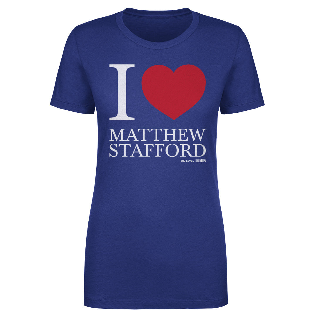 Matthew Stafford Los Angeles R I Love WHT