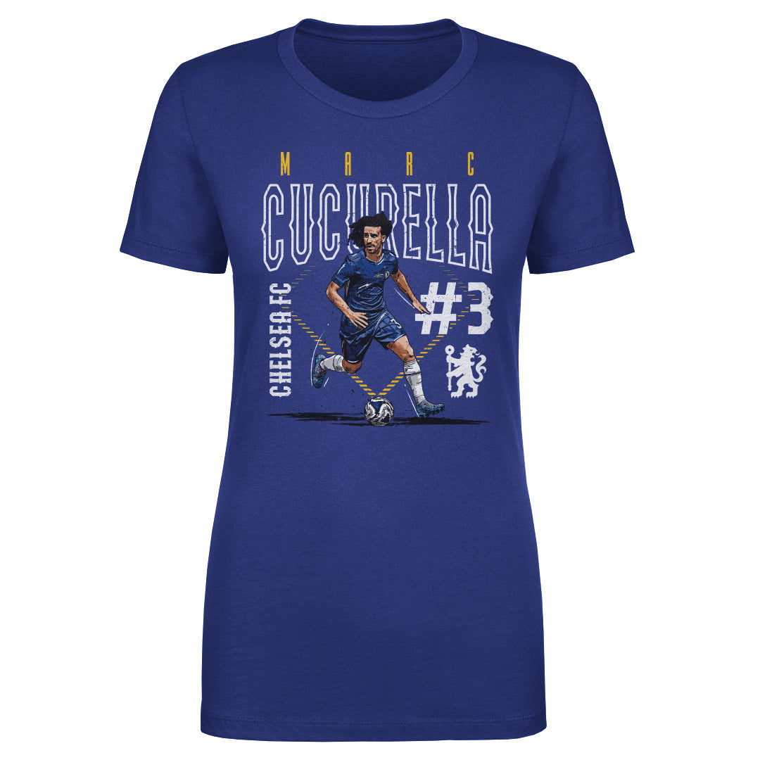 Marc Cucurella Chelsea FC Outline Number WHT
