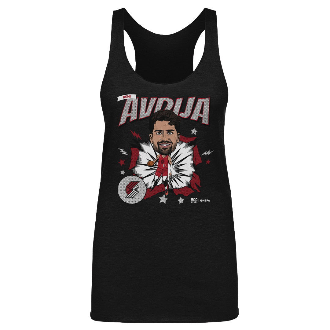Deni Avdija Portland Trail Blazers Caricature WHT