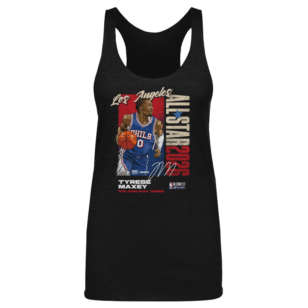 Tyrese Maxey Philadelphia 76ers 2026 NBA All-Star Vertical WHT