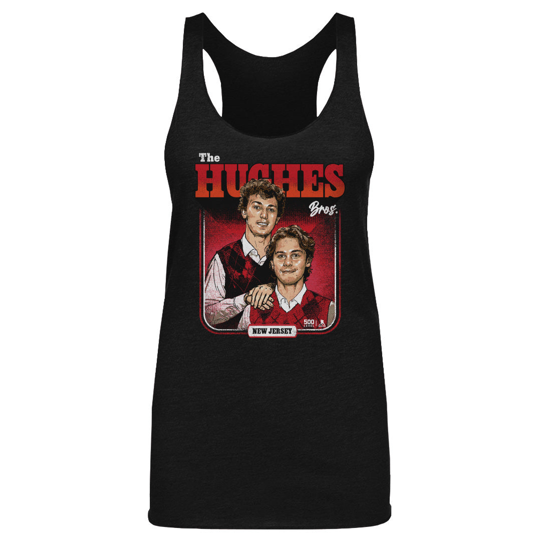 Luke Hughes & Jack Hughes New Jersey Step Brothers WHT