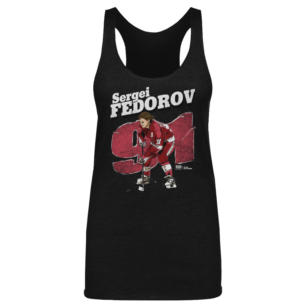 Sergei Fedorov Detroit Retro WHT