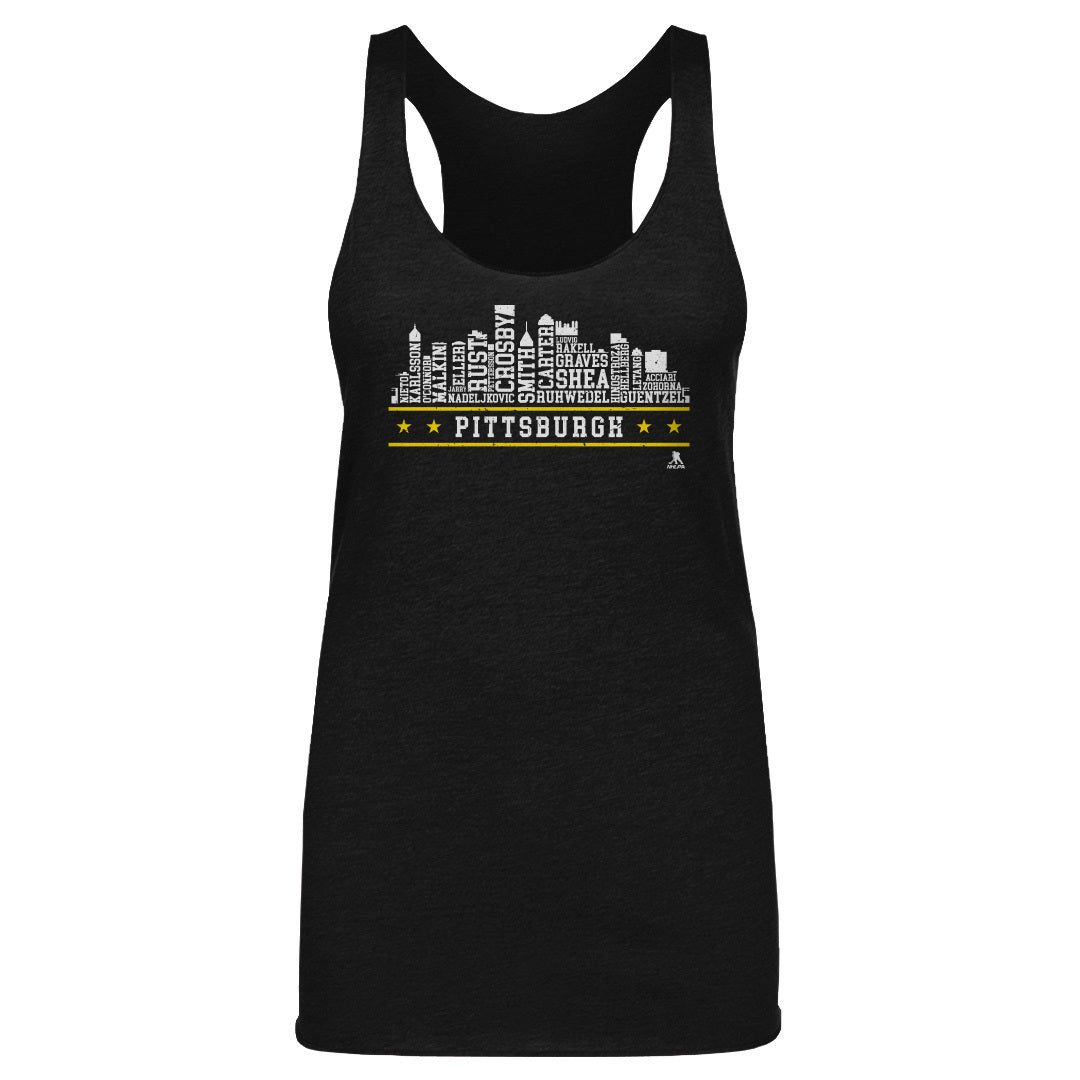 Pittsburgh Hockey Roster Skyline 23 WHT