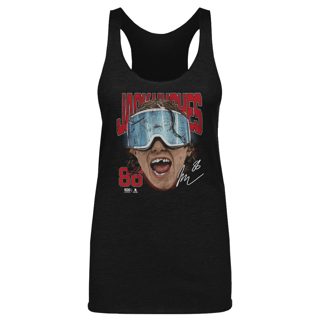 Jack Hughes New Jersey Goggles WHT