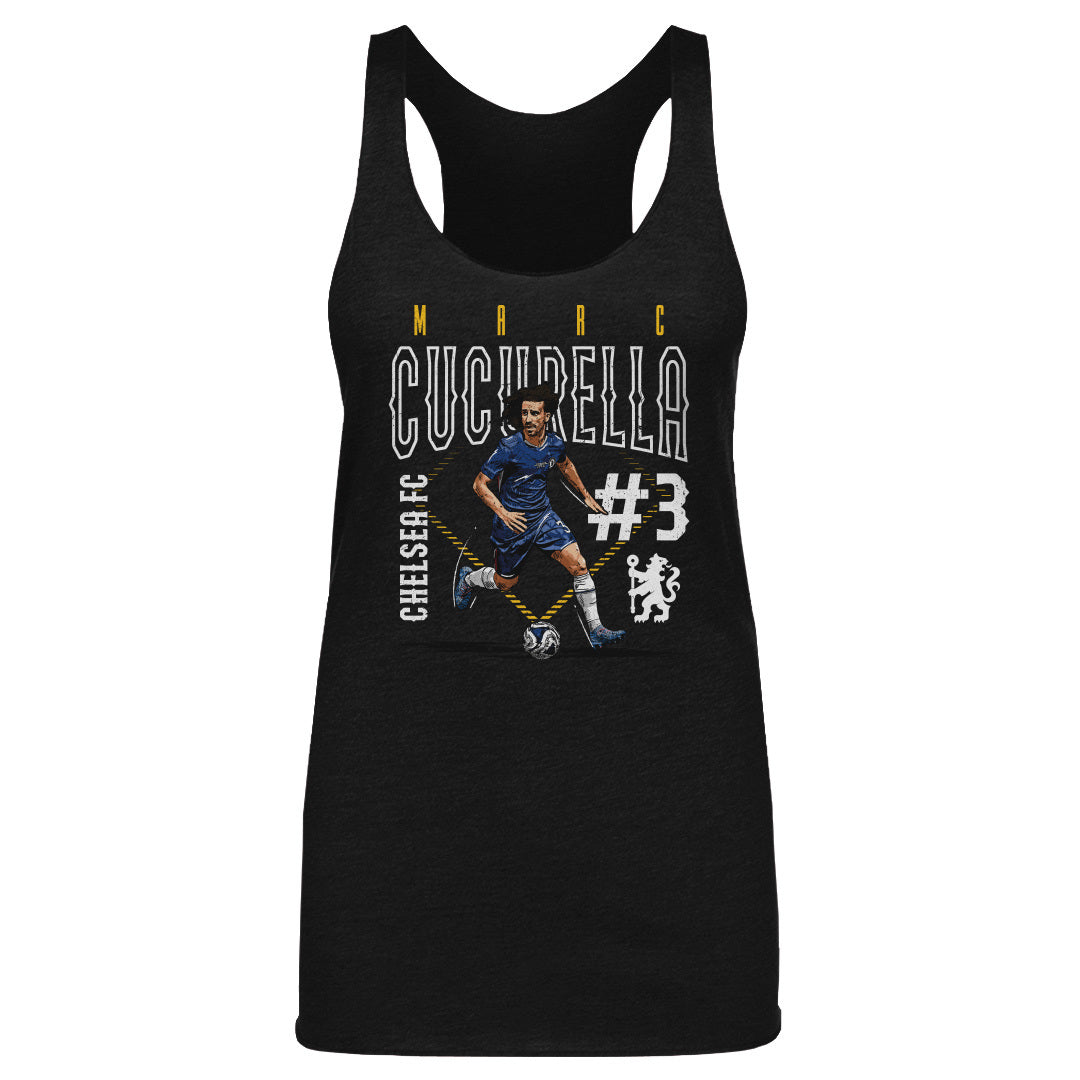 Marc Cucurella Chelsea FC Outline Number WHT