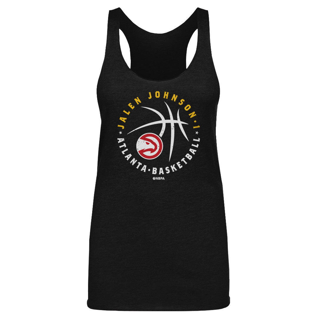 Jalen Johnson Atlanta Hawks Player Ball WHT