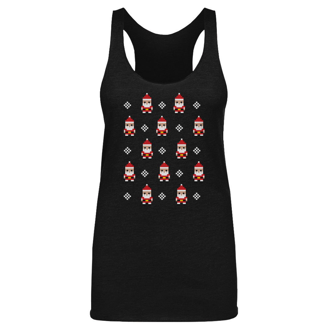 Christmas 8-bit Santas WHT