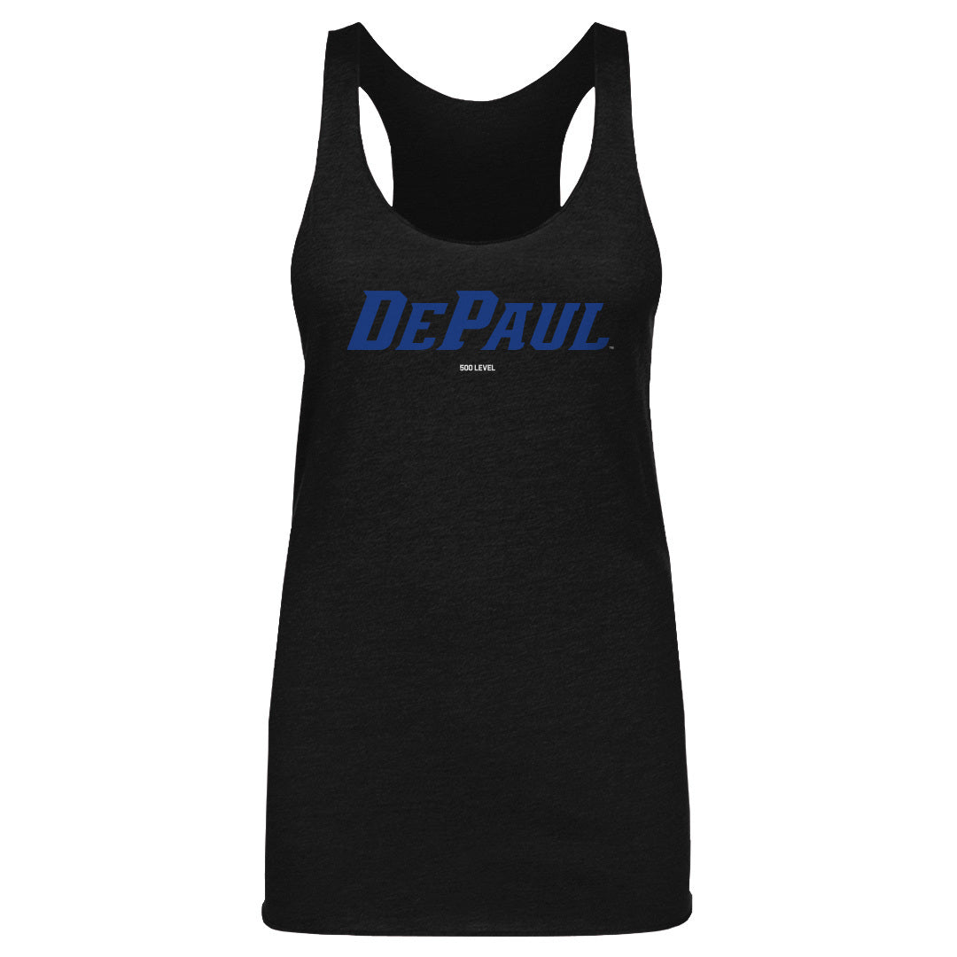 DePaul Blue Demons Wordmark Royal WHT
