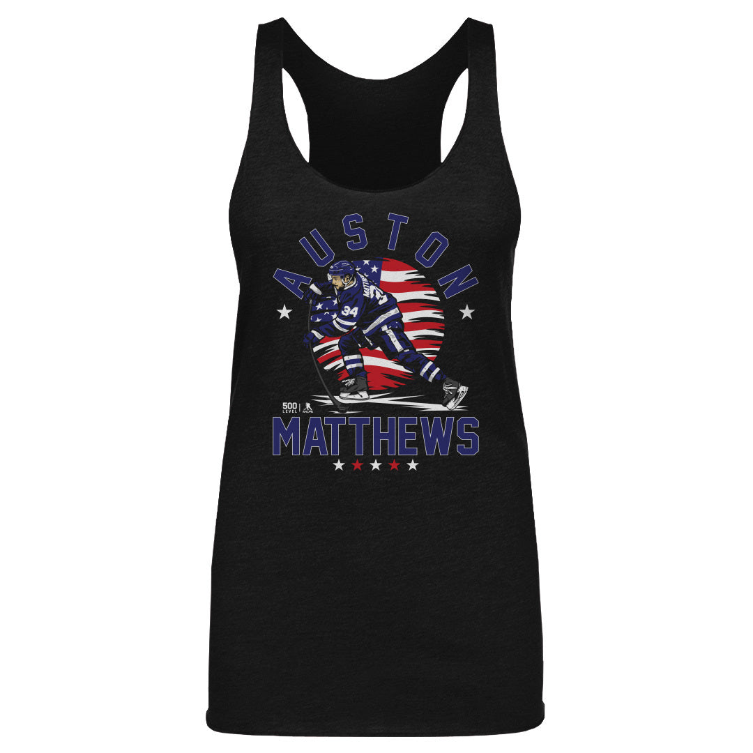 Auston Matthews Toronto USA Flag WHT