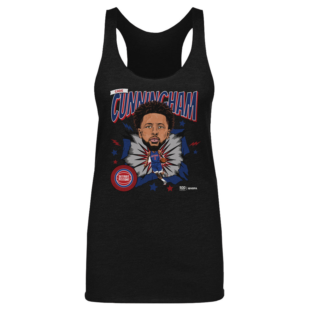 Cade Cunningham Detroit Pistons Caricature WHT