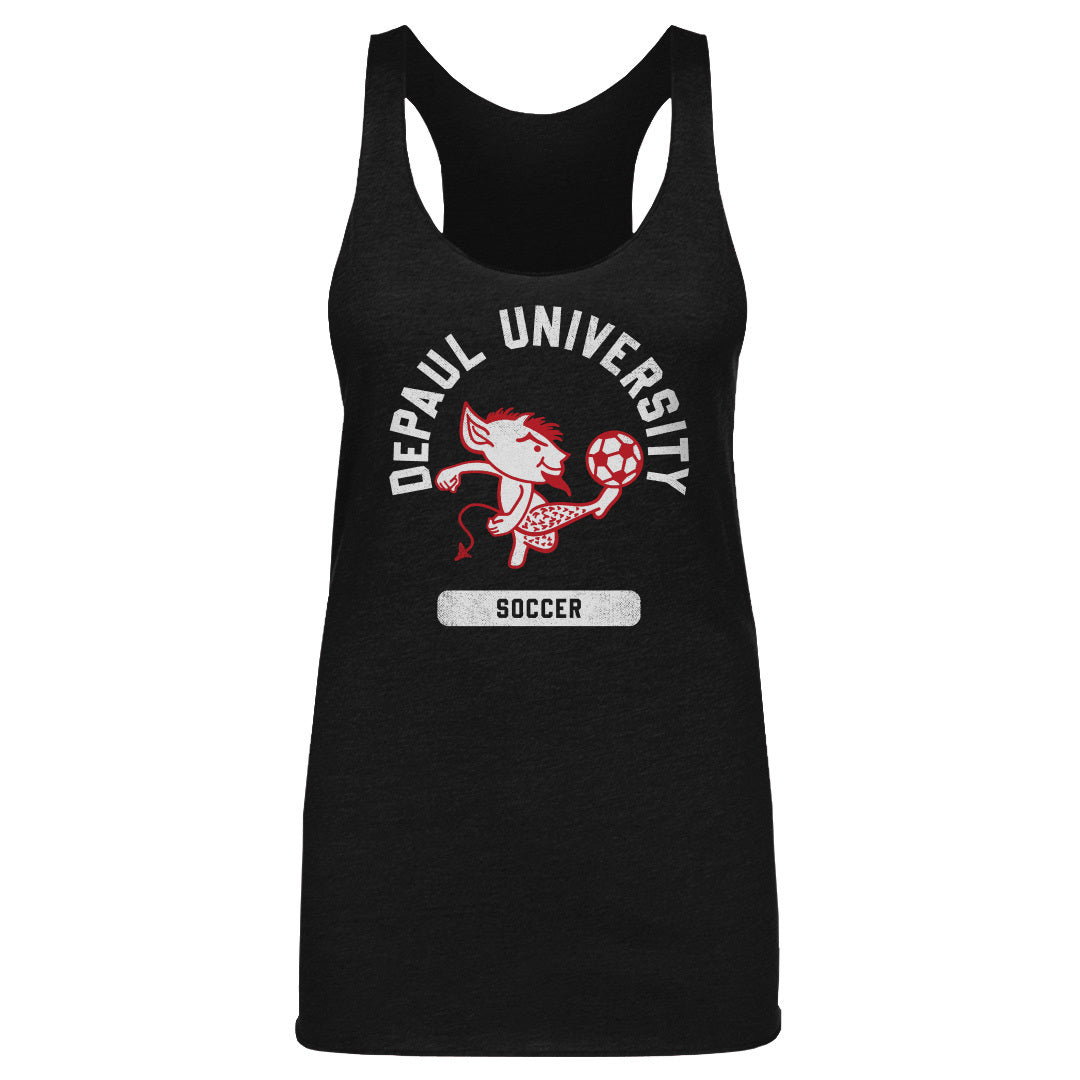 DePaul Blue Demons Mascot Soccer WHT