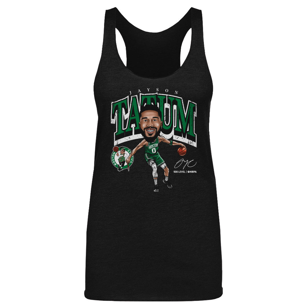 Jayson Tatum Boston Celtics Cartoon WHT