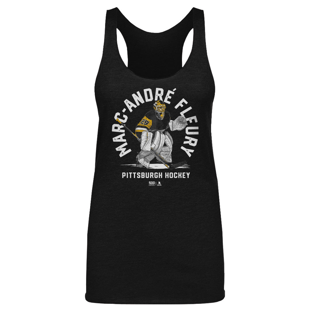 Marc-Andre Fleury Pittsburgh Emblem WHT