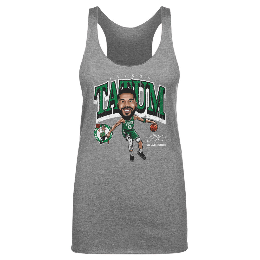 Jayson Tatum Boston Celtics Cartoon WHT