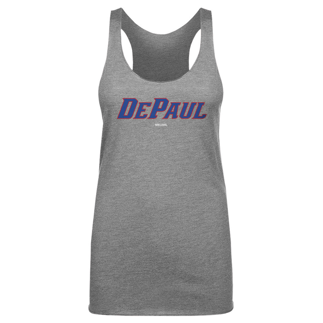 DePaul Blue Demons Wordmark WHT
