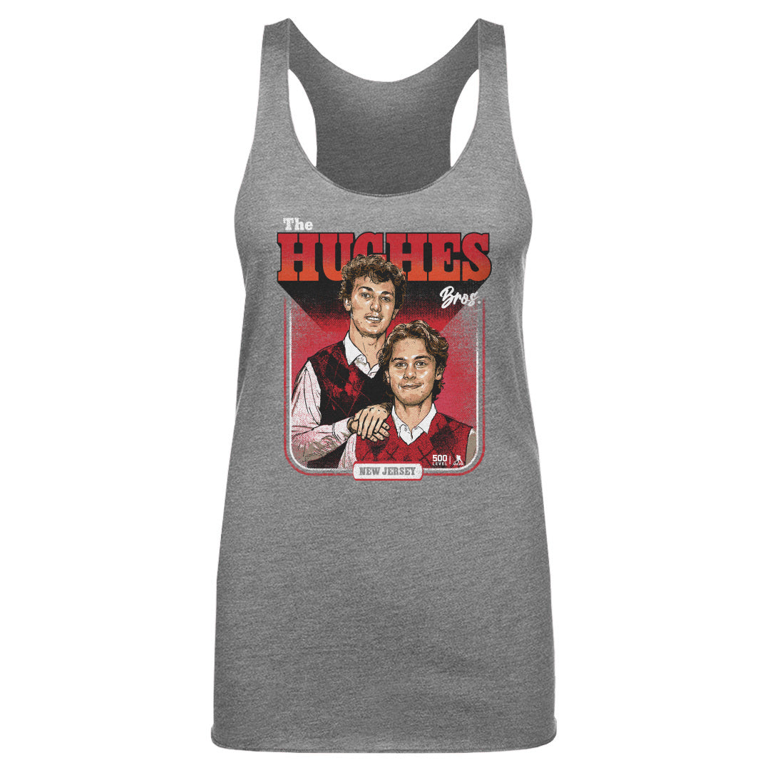 Luke Hughes & Jack Hughes New Jersey Step Brothers WHT