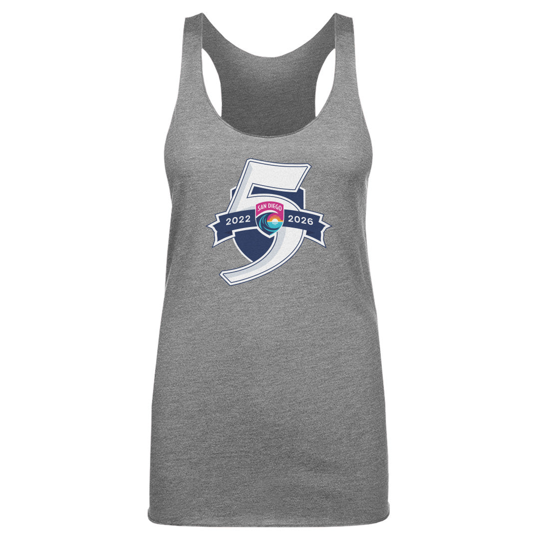 San Diego Wave FC 5 Seasons Logo WHT