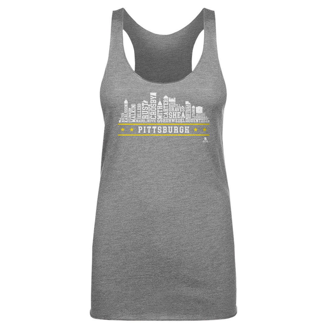 Pittsburgh Hockey Roster Skyline 23 WHT