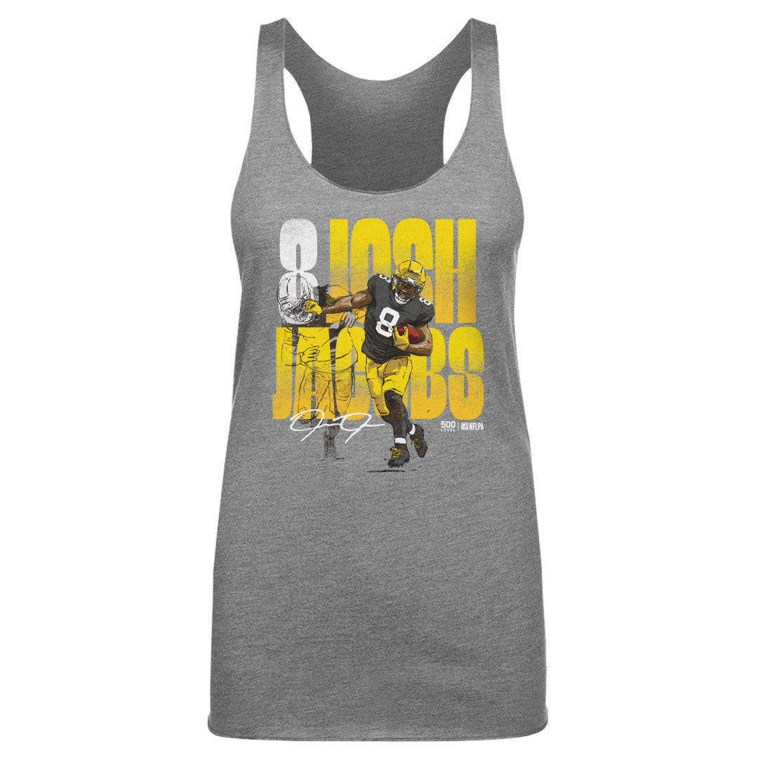 Josh Jacobs Green Bay Stiff Arm WHT