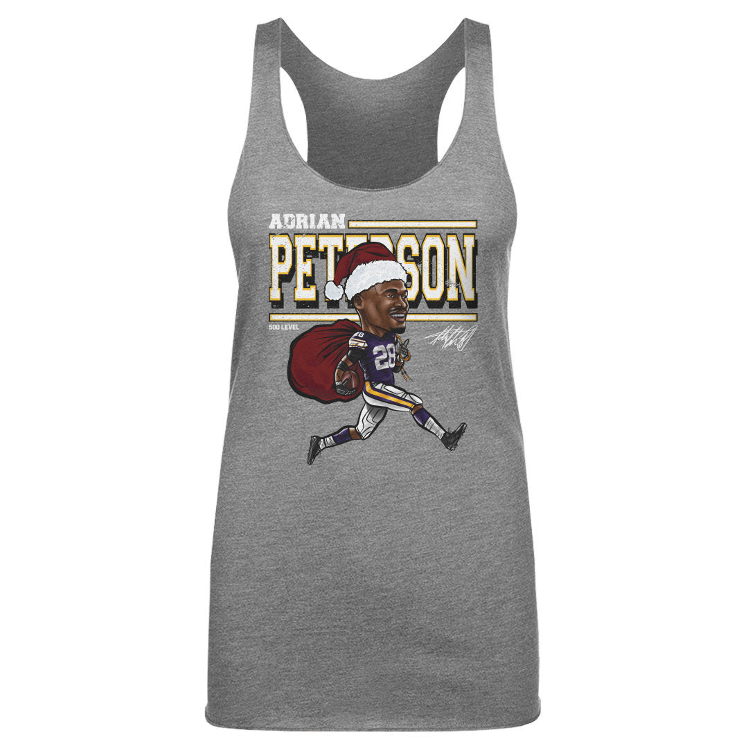 Adrian Peterson Minnesota Cartoon Santa Hat WHT