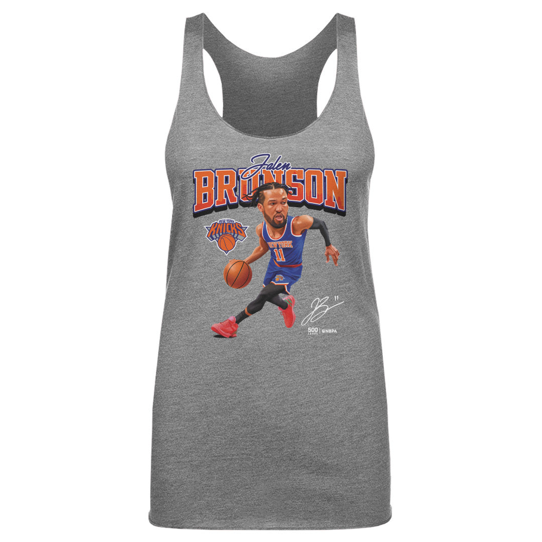 Jalen Brunson New York Knicks Caricature WHT