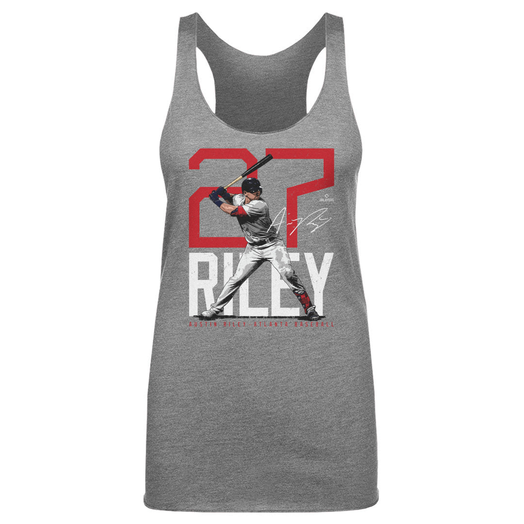 Austin Riley Atlanta Bold Number WHT