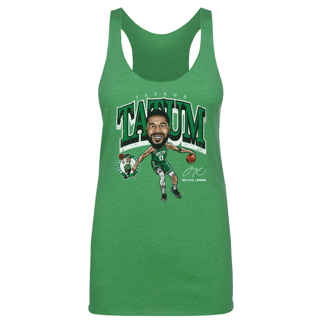 Jayson Tatum Boston Celtics Cartoon WHT