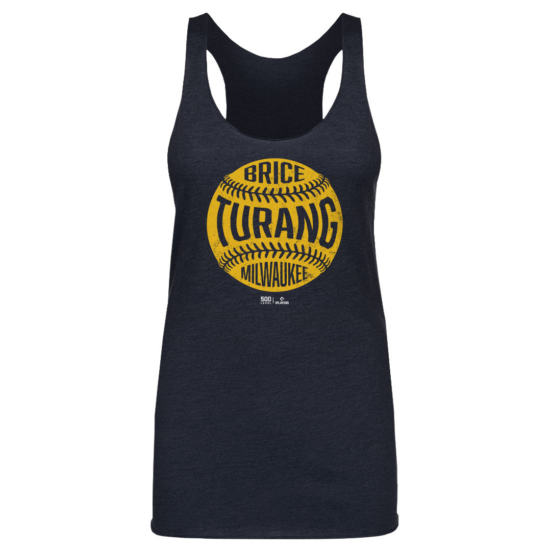 Brice Turang Milwaukee Vintage Baseball WHT