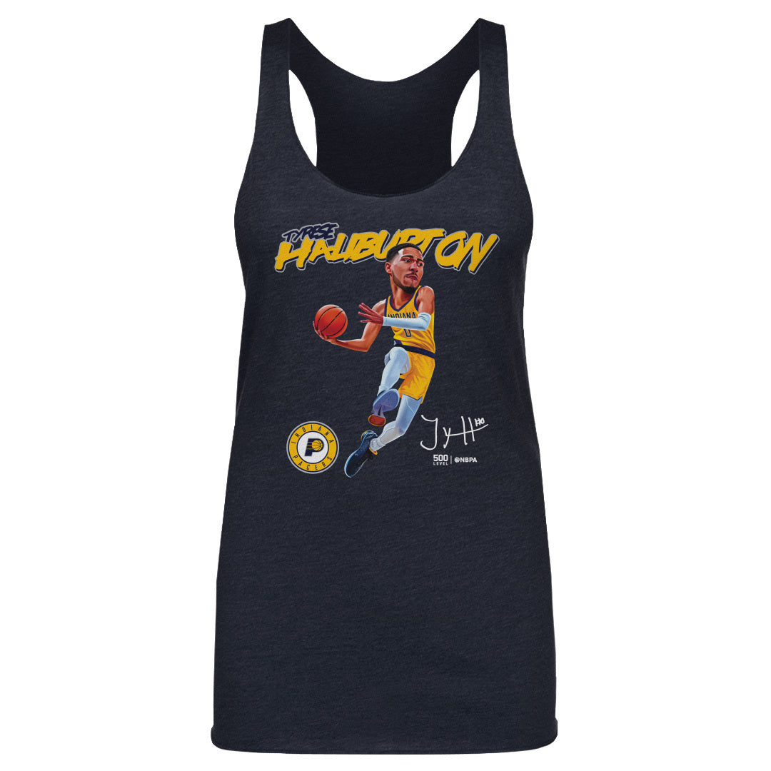 Tyrese Haliburton Indiana Pacers Caricature WHT