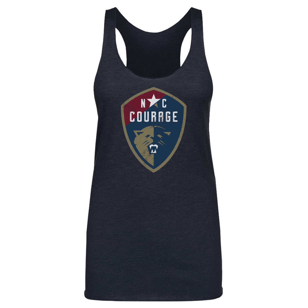 North Carolina Courage Vintage Primary Logo WHT