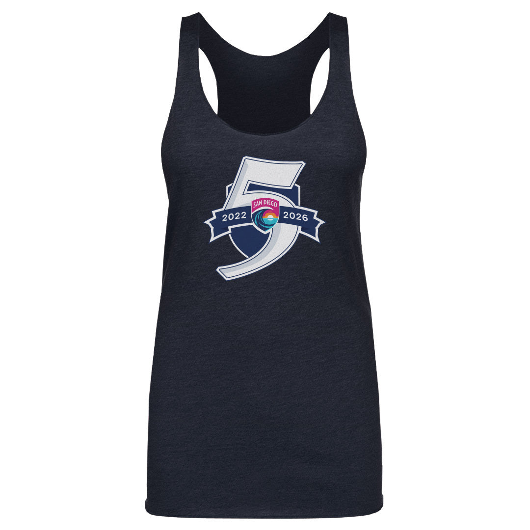 San Diego Wave FC 5 Seasons Logo WHT
