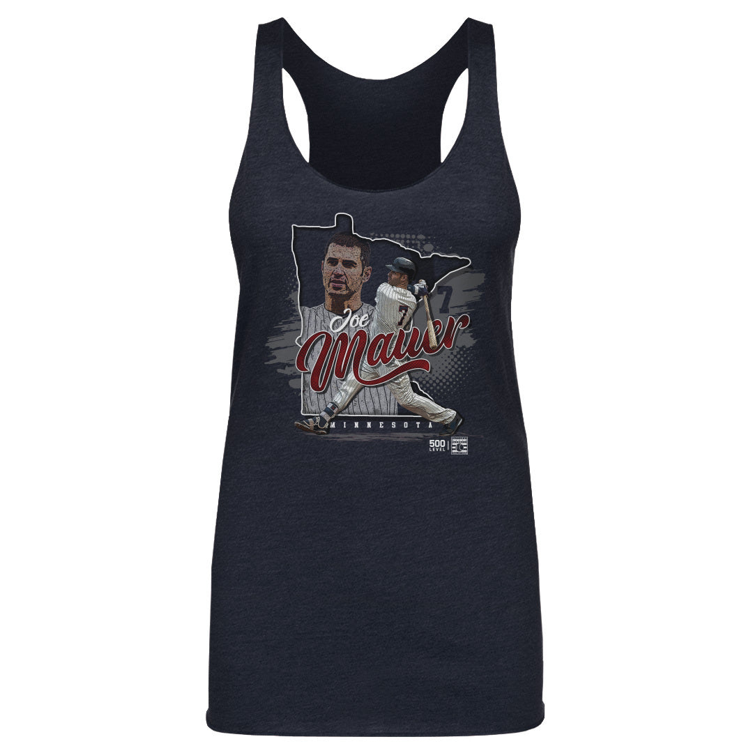 Joe Mauer Minnesota State Silhouette WHT