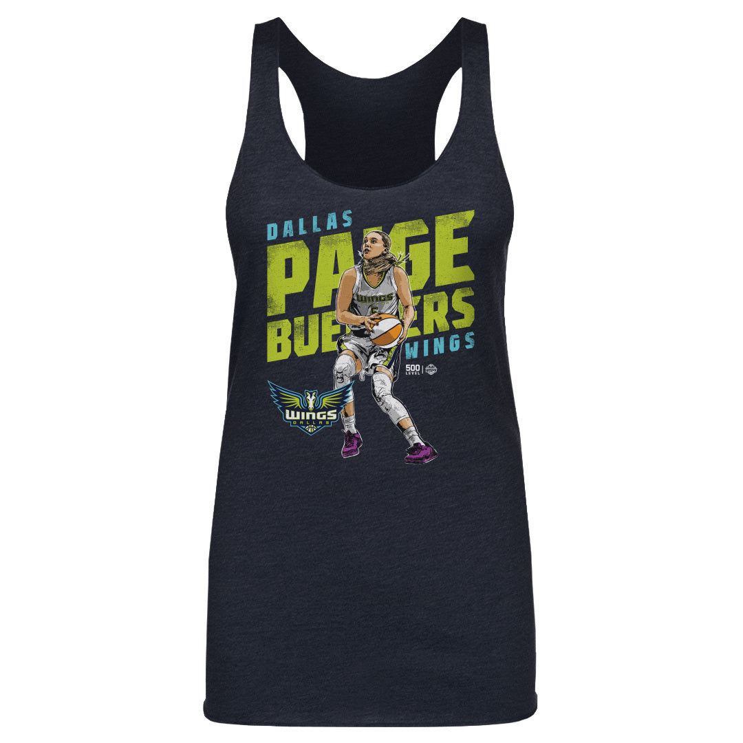 Paige Bueckers Dallas Wings Slant WHT